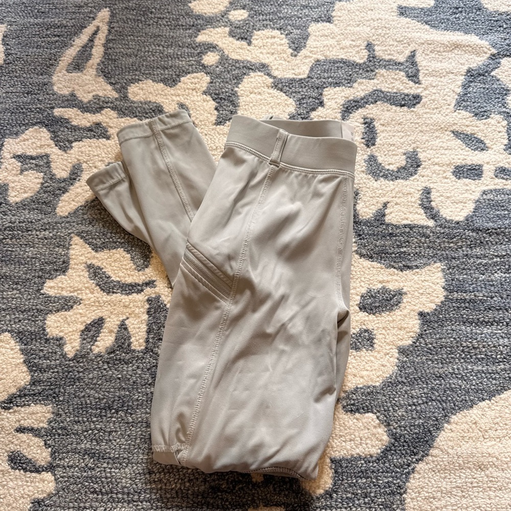 kids sanity grey riding pants/ breeches with pockets and belt loops